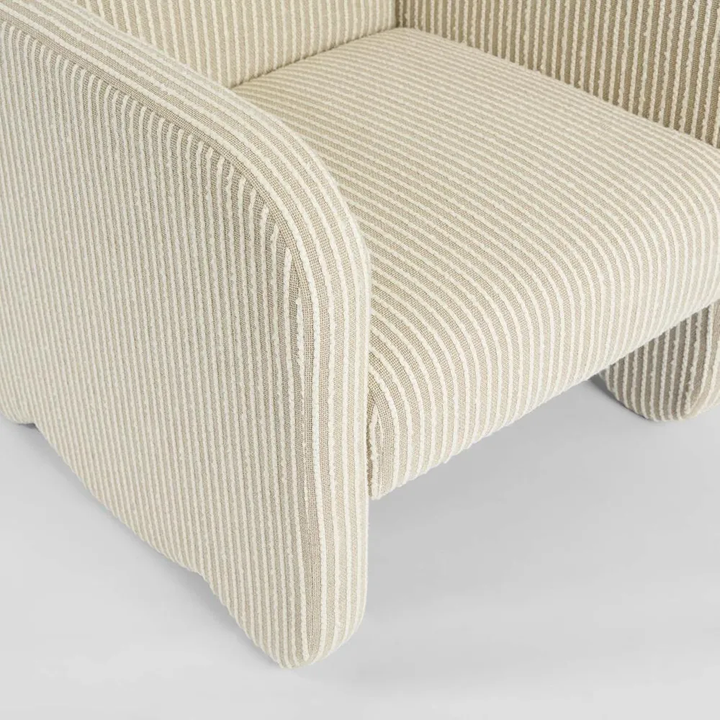 Margot Armchair Natural/White Stripe