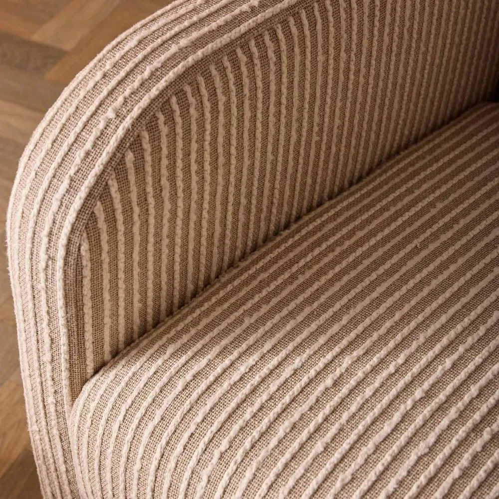 Margot Armchair Natural/White Stripe