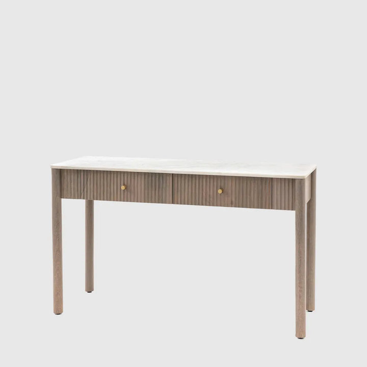 Marmo 2 Drawer Console 1300x450x750mm