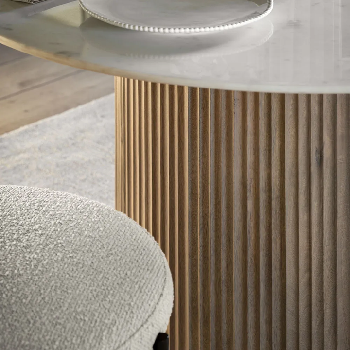 Marmo Round Dining Table 1100x1100x750mm