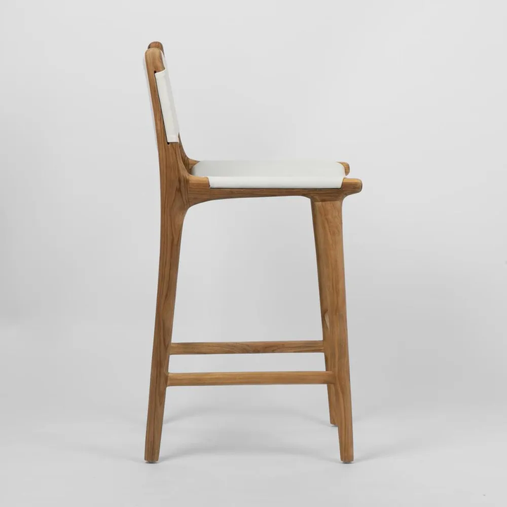 Marvin Bar stool High Back White