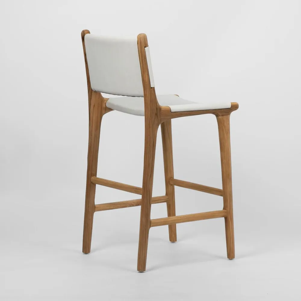 Marvin Bar stool High Back White
