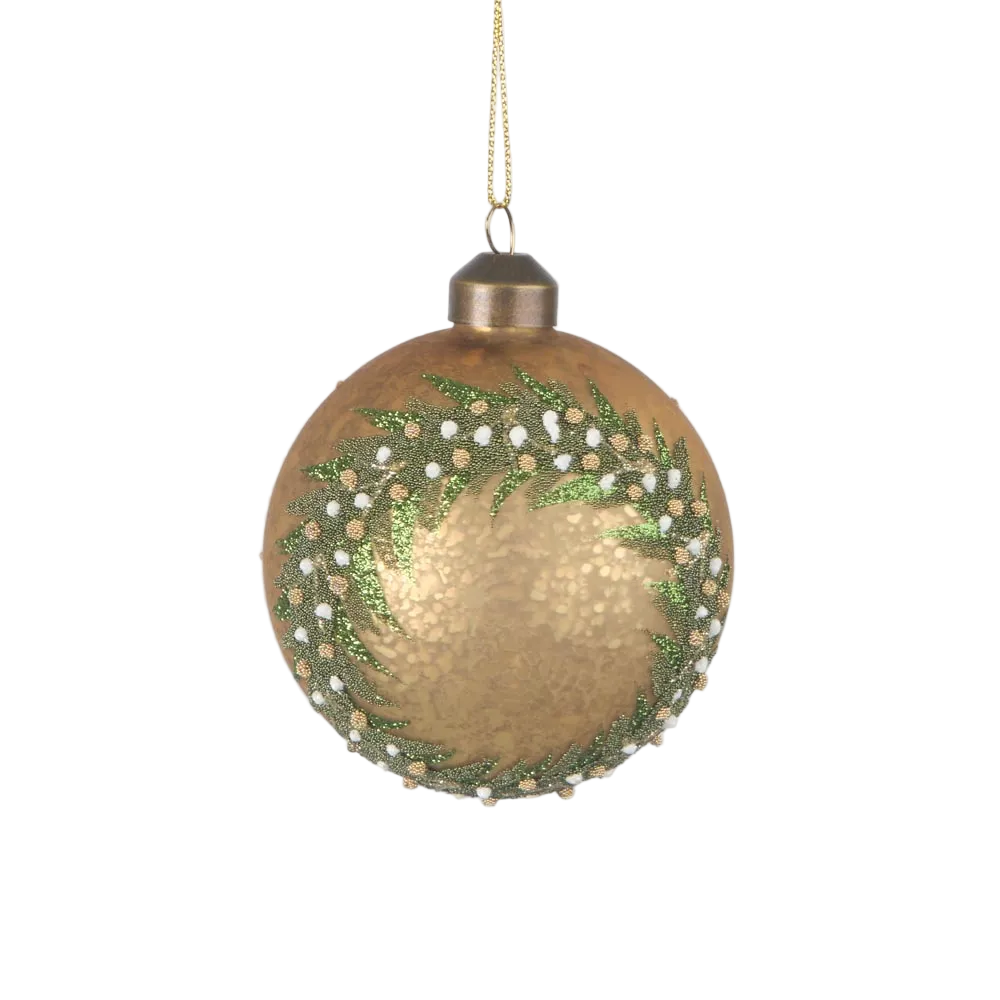 Midas Golden Wreath Bauble