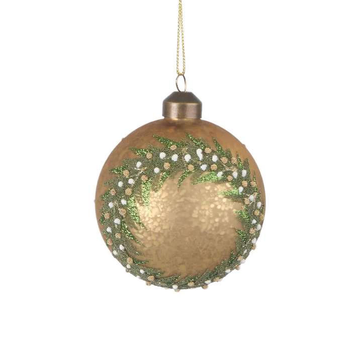 Midas Golden Wreath Bauble
