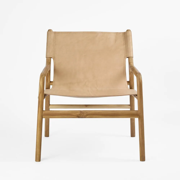 Miles Leather Sling Armchair