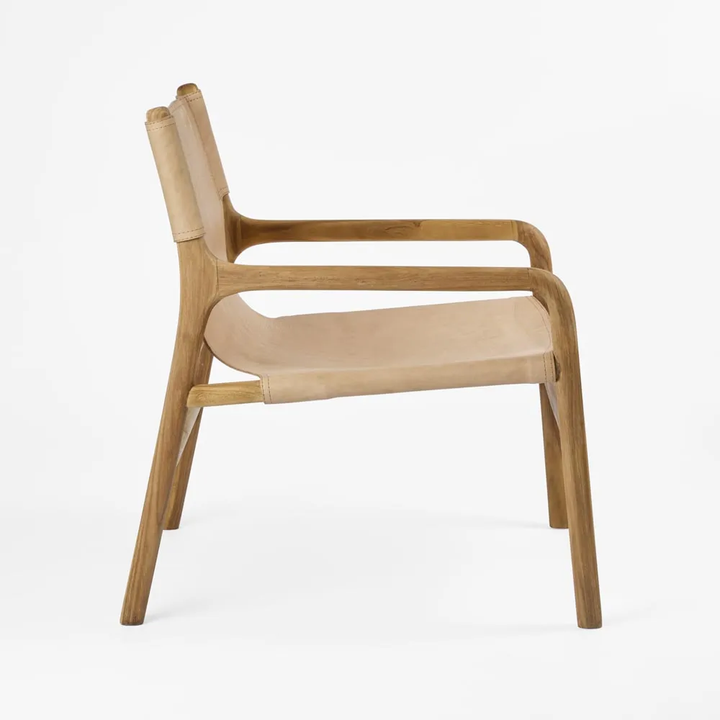 Miles Leather Sling Armchair