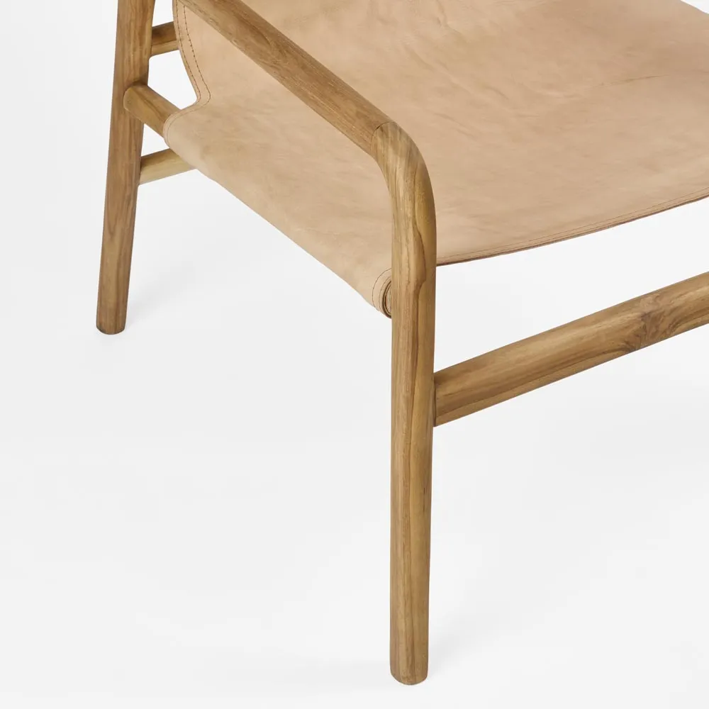 Miles Leather Sling Armchair