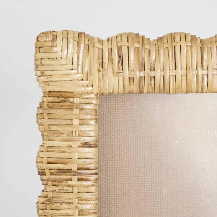 Mina Rattan Photo Frame Natural