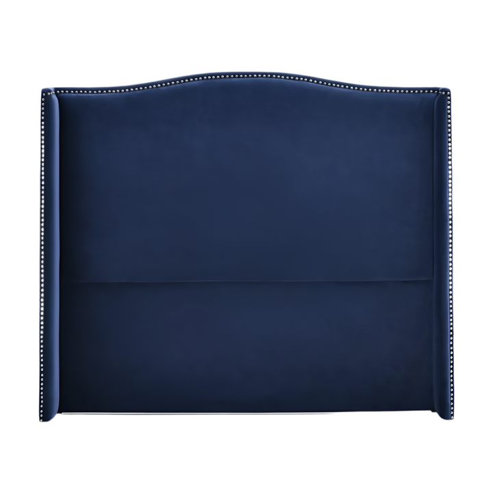 Mornington Bedhead Queen Blue Velvet