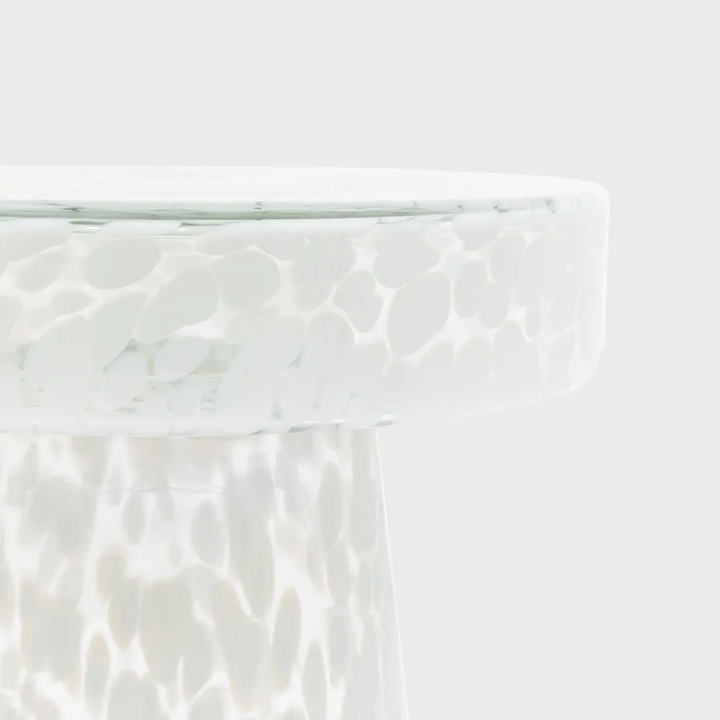 Murano Side Table White 395x395x465mm