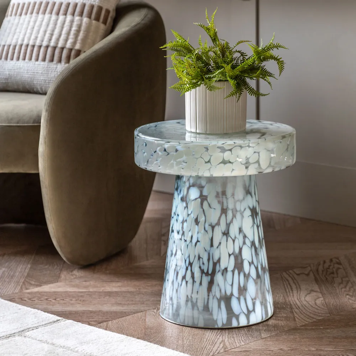 Murano Side Table White 395x395x465mm