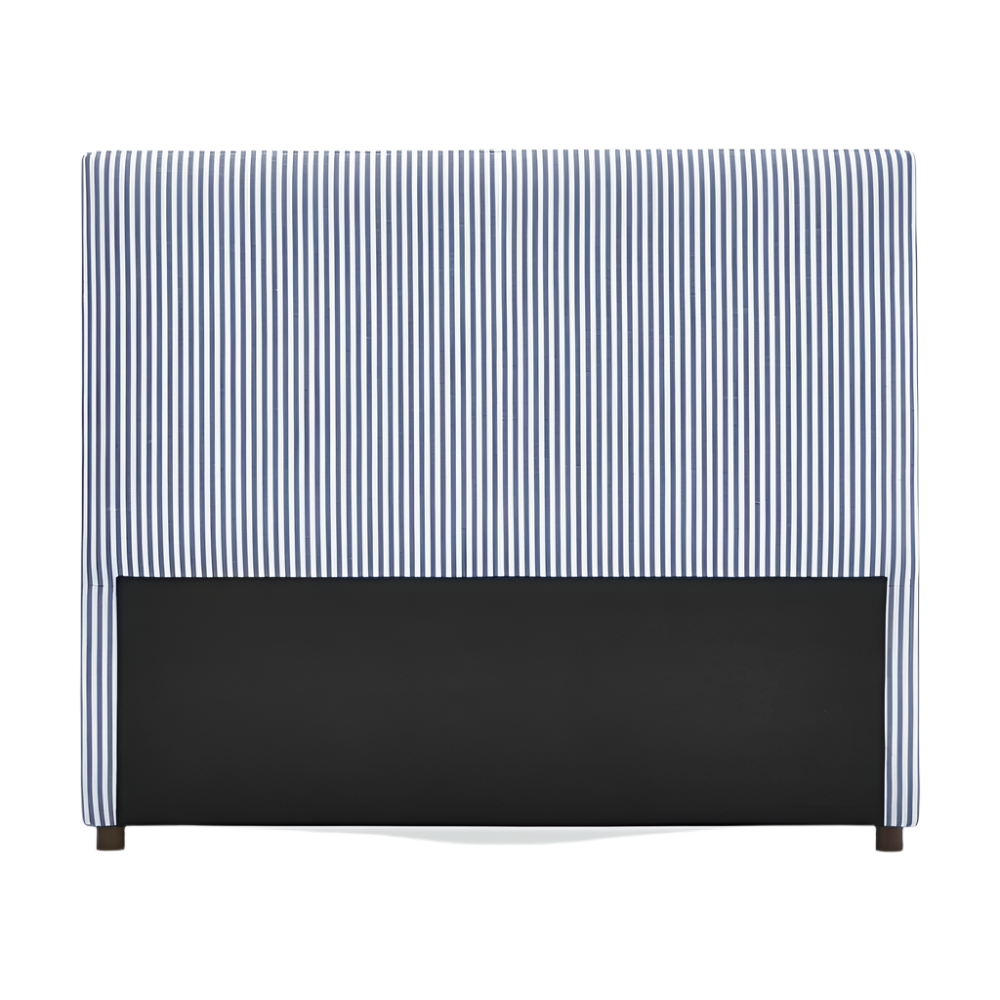 Newport Bedhead King White & Blue Pin Stripe