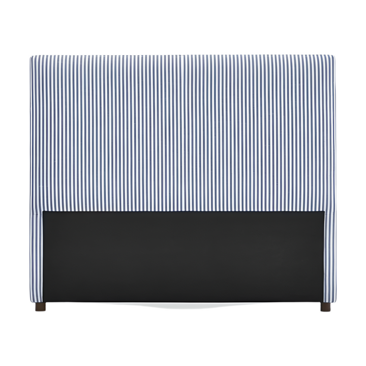 Newport Bedhead King White & Blue Pin Stripe