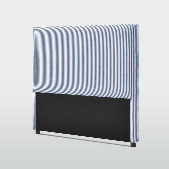 Newport Bedhead King White & Blue Pin Stripe