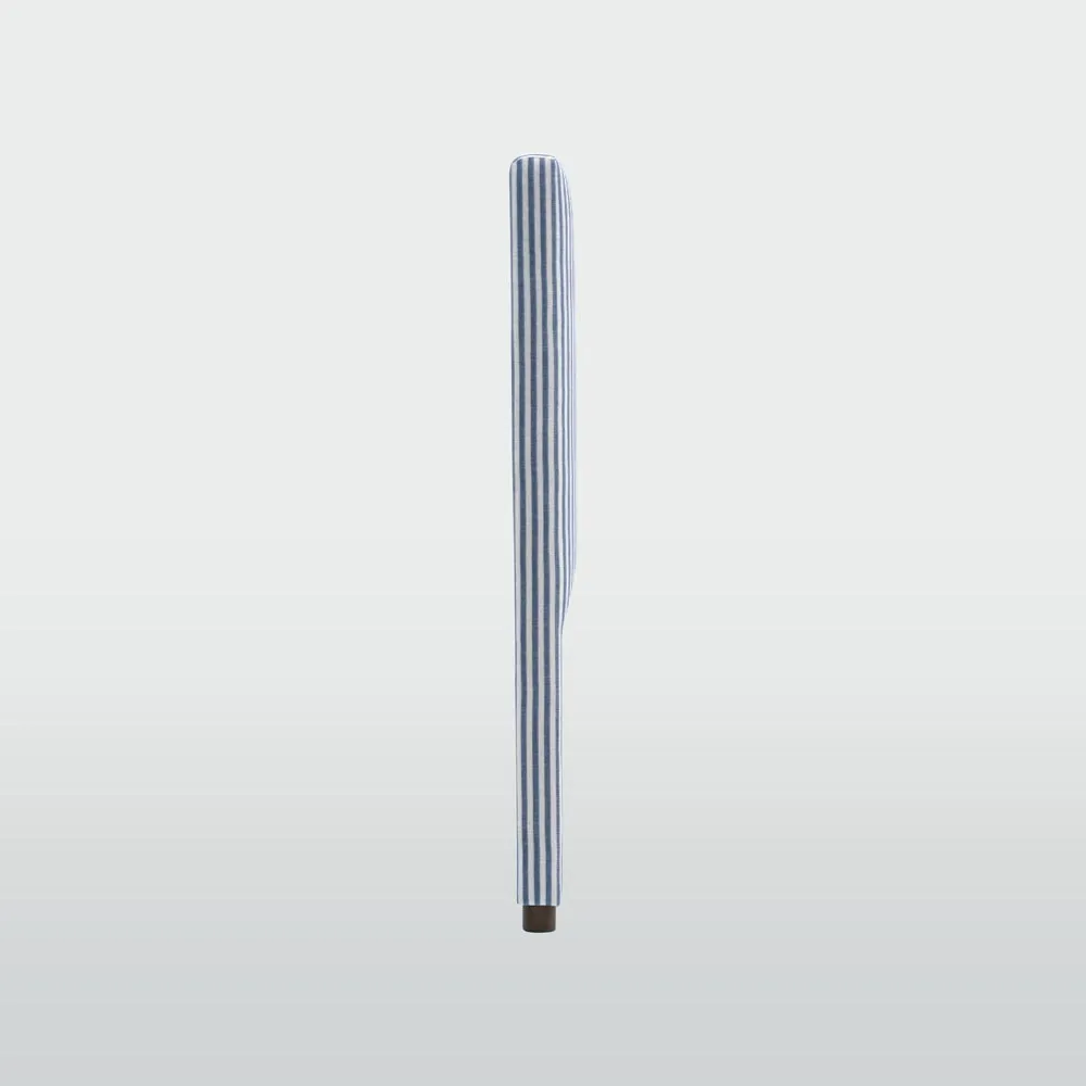 Newport Bedhead King White & Blue Pin Stripe