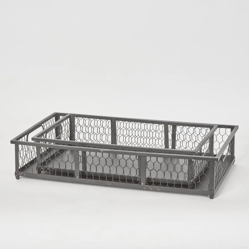 Picardy Wire Trays Set of 2