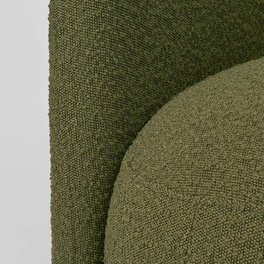 Plume Armchair Olive Boucle