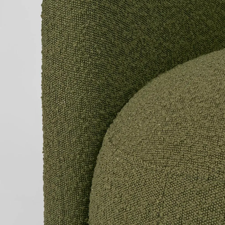 Plume Armchair Olive Boucle