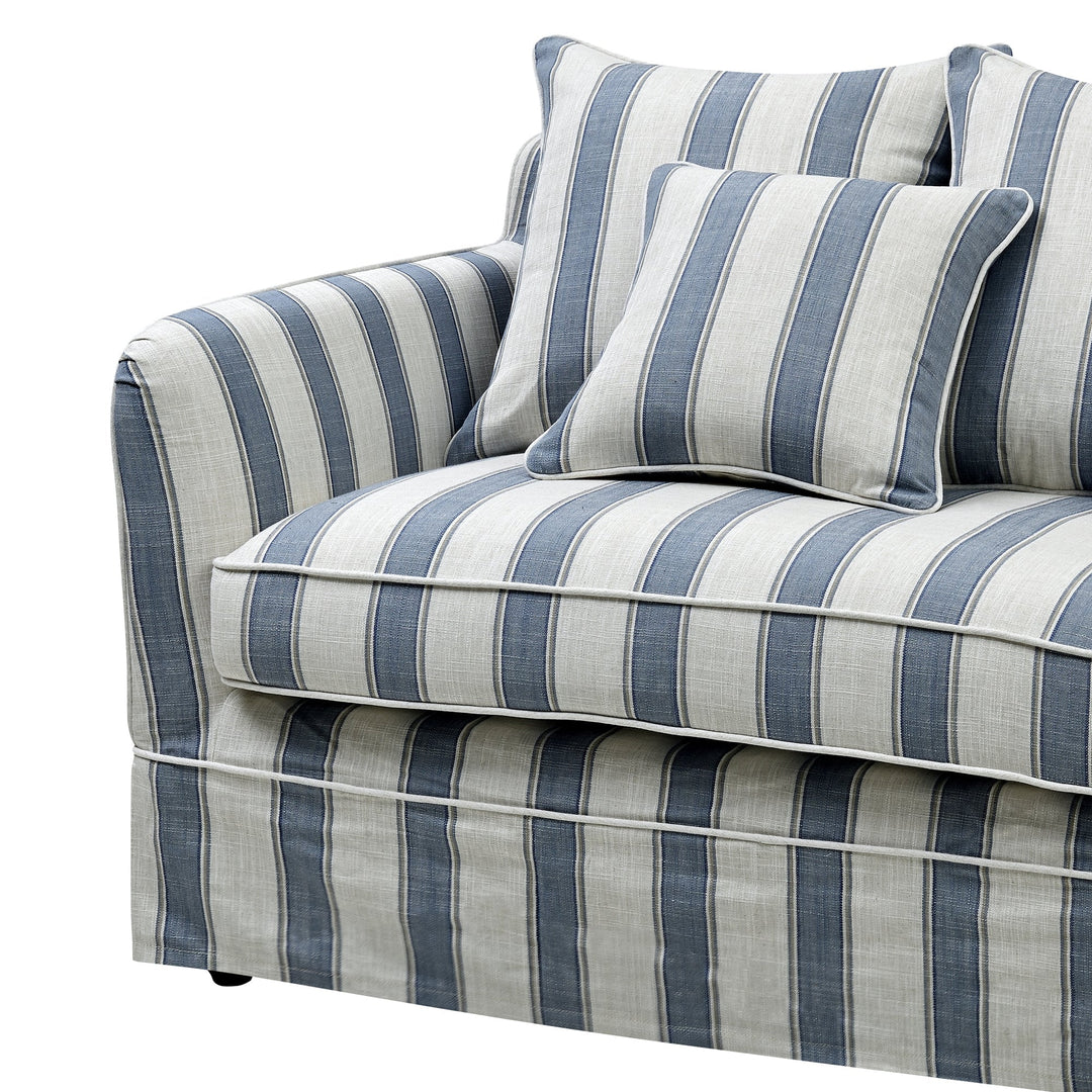 Noosa Hamptons 2 Seat Sofa Sky Stripe