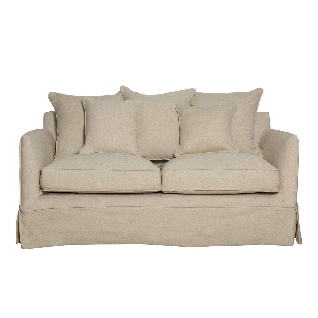 Slip Cover Only - Noosa Hamptons 2 Seat Sofa Bed Beige