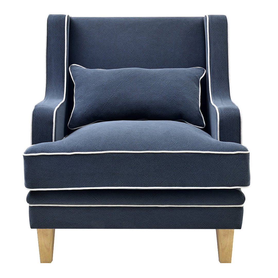 Bondi Armchairs - Beige and Navy