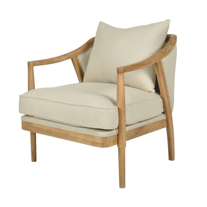 Asteria Oakwood Armchair Linen Blend