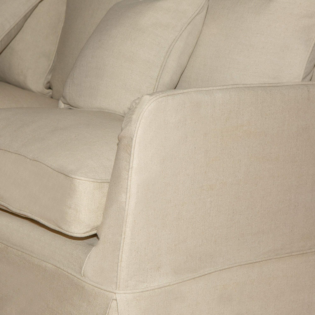 Slip Cover Only - Noosa Hamptons 2 Seat Sofa Bed Beige