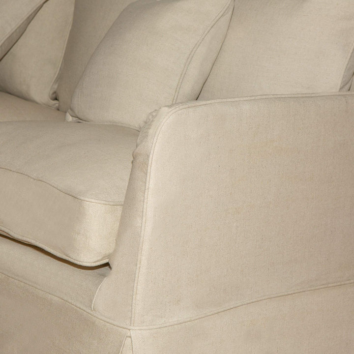 Slip Cover Only - Noosa Hamptons 2 Seat Sofa Bed Beige