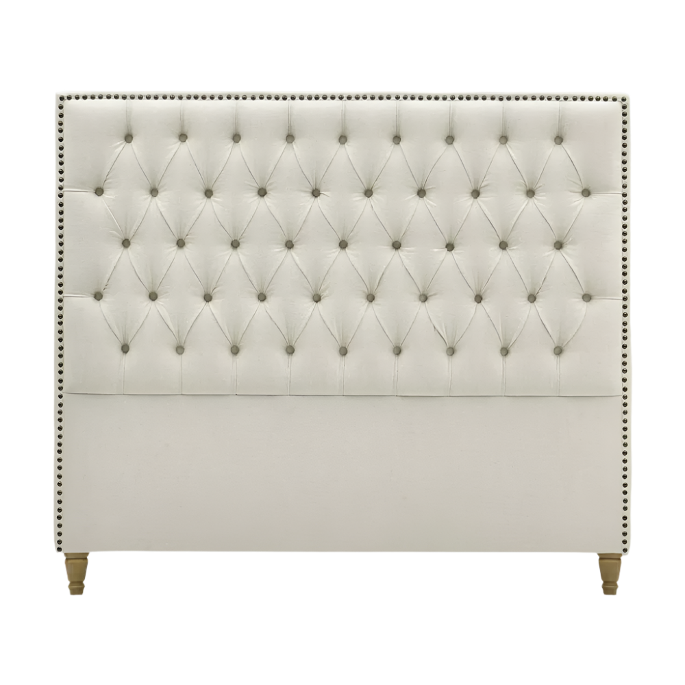 Queenscliff Tufted Bedhead Queen Beige