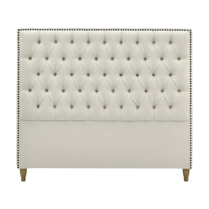 Queenscliff Tufted Bedhead Queen Beige