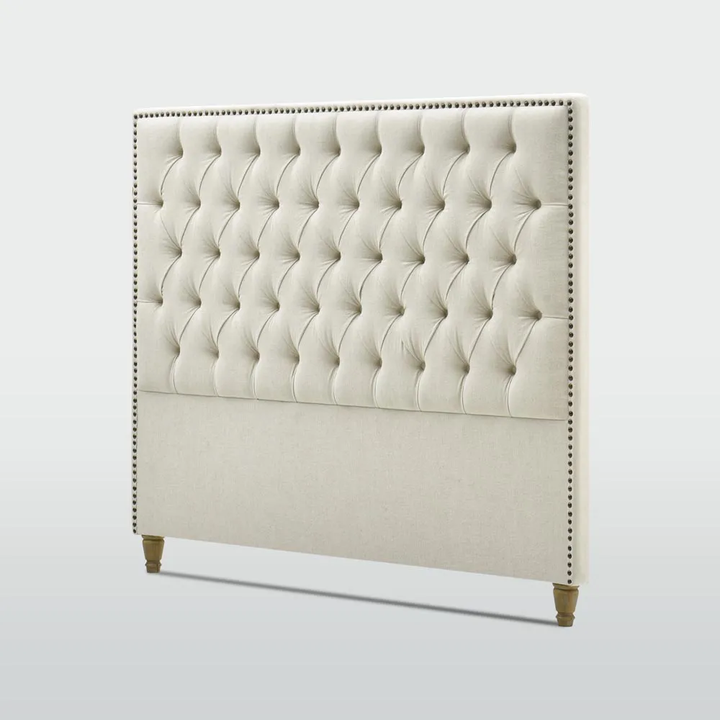Queenscliff Tufted Bedhead Queen Beige