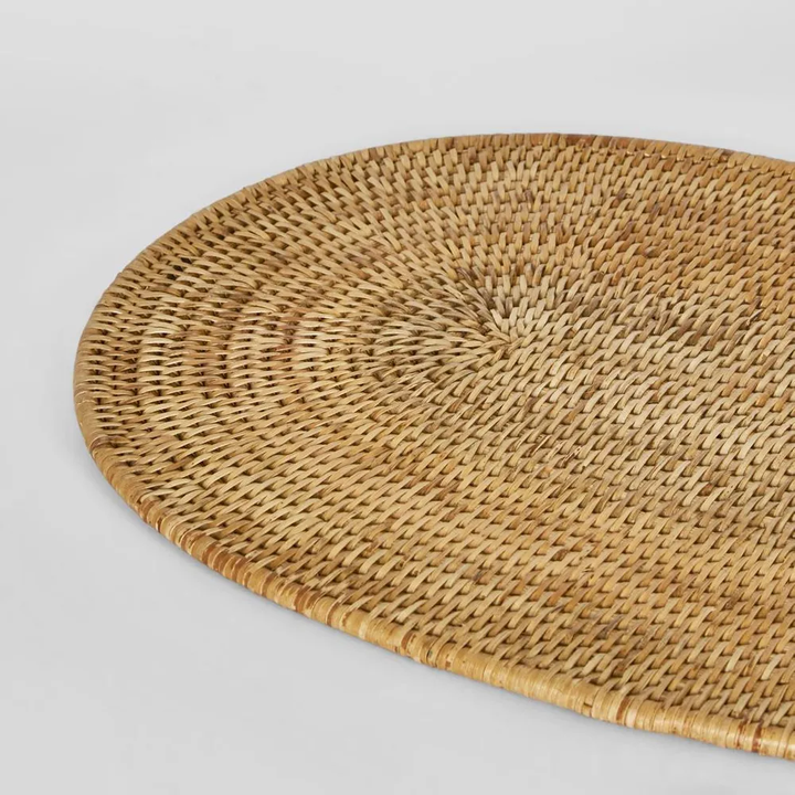 Paume Rattan Oval Placemat Natural