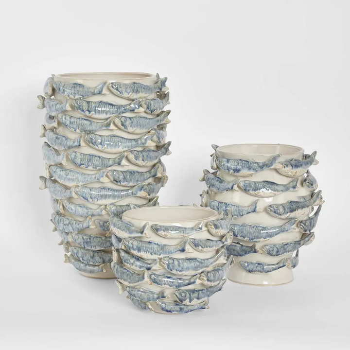 Reef Small Vase Blue & White