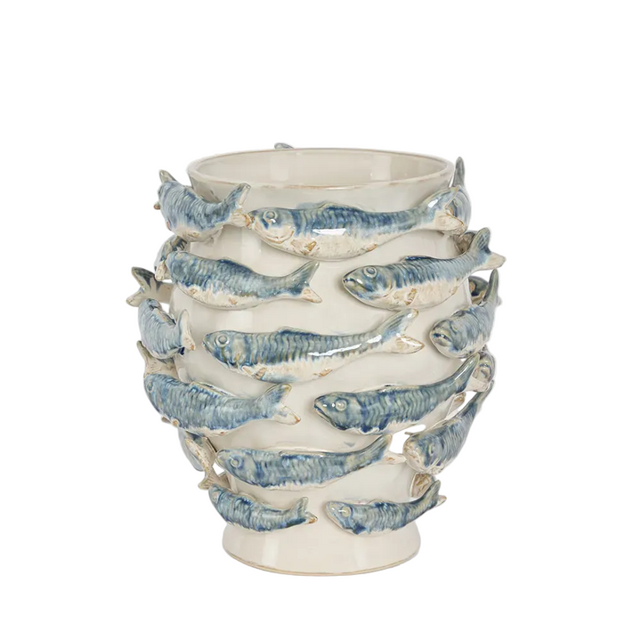 Reef Vase Blue & White