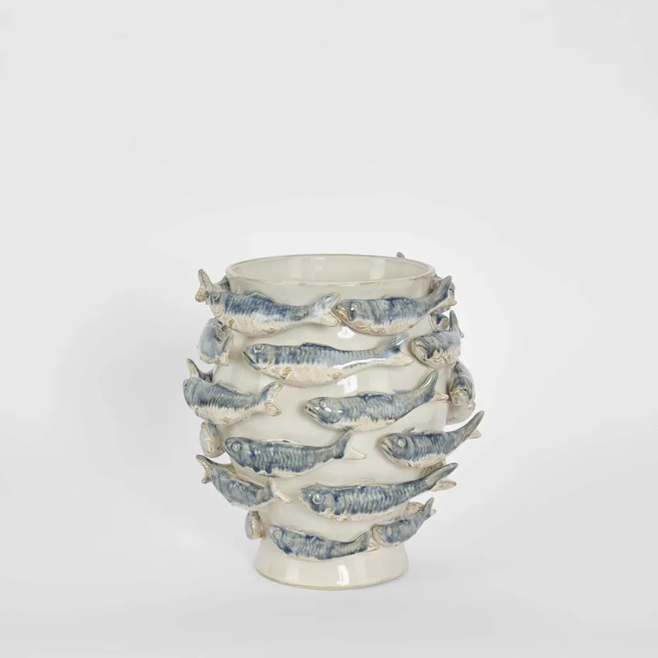 Reef Vase Blue & White