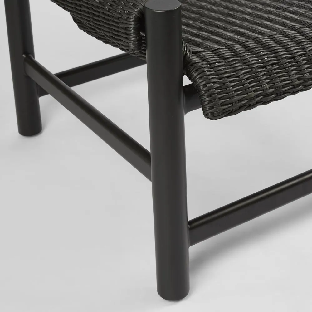 Riven Outdoor Occasional ArmChair Black