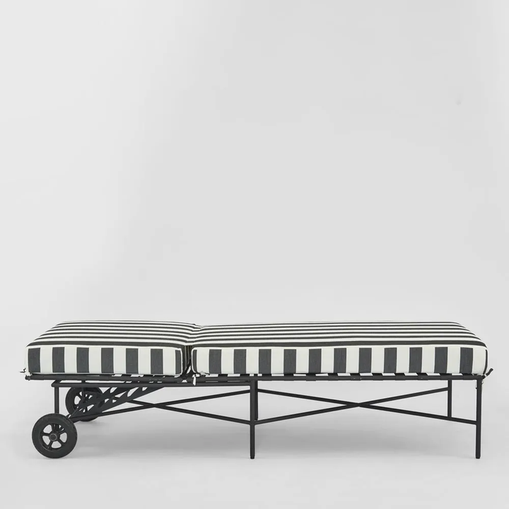Sheffield Sunlounge Outdoor Iron B/W Stripe Cushion