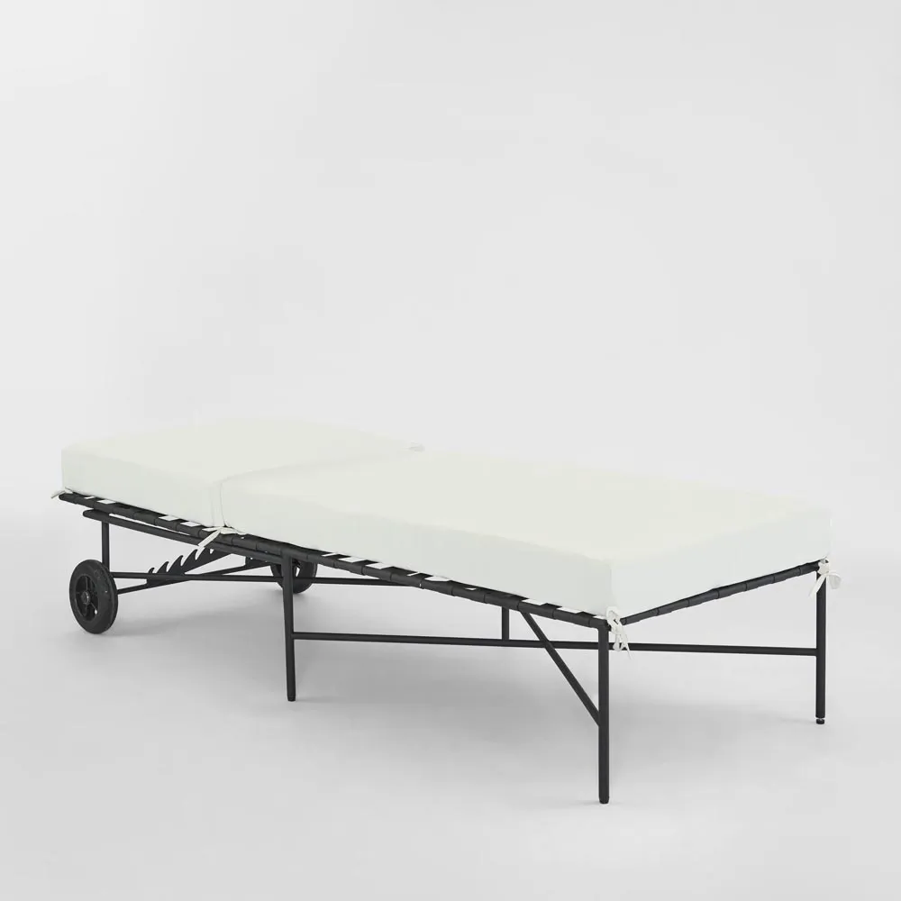 Sheffield Sunlounge Outdoor with White Cushion