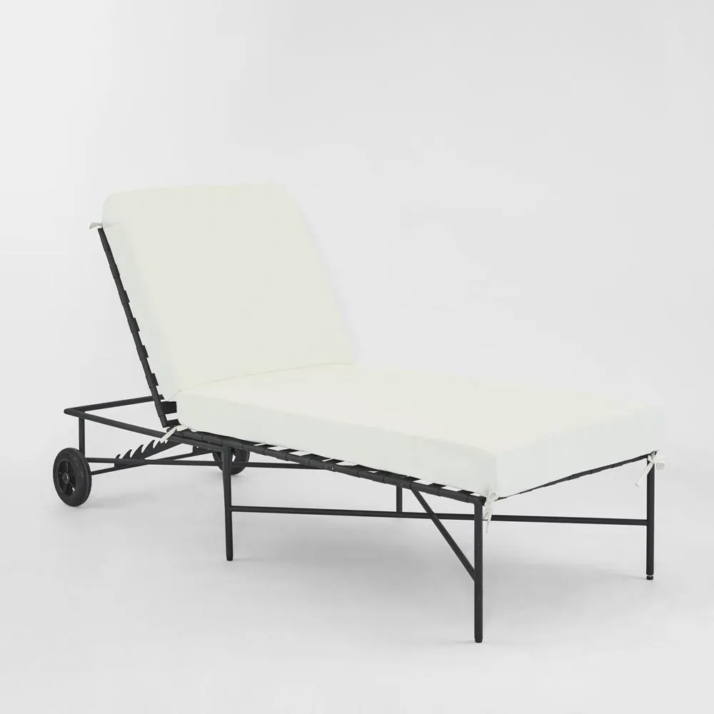 Sheffield Sunlounge Outdoor with White Cushion