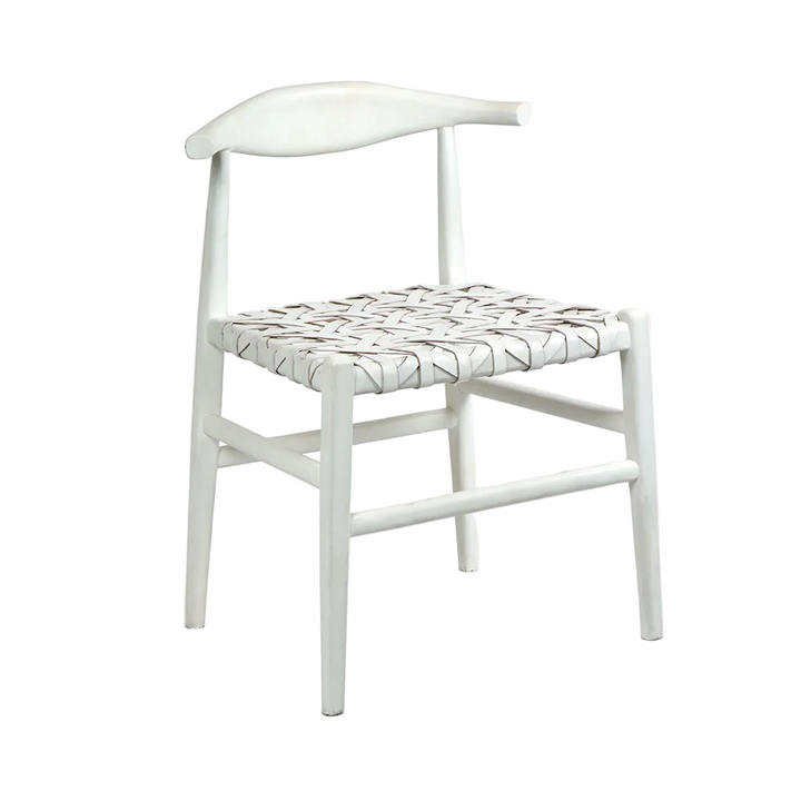 Sorren Chair White Leather