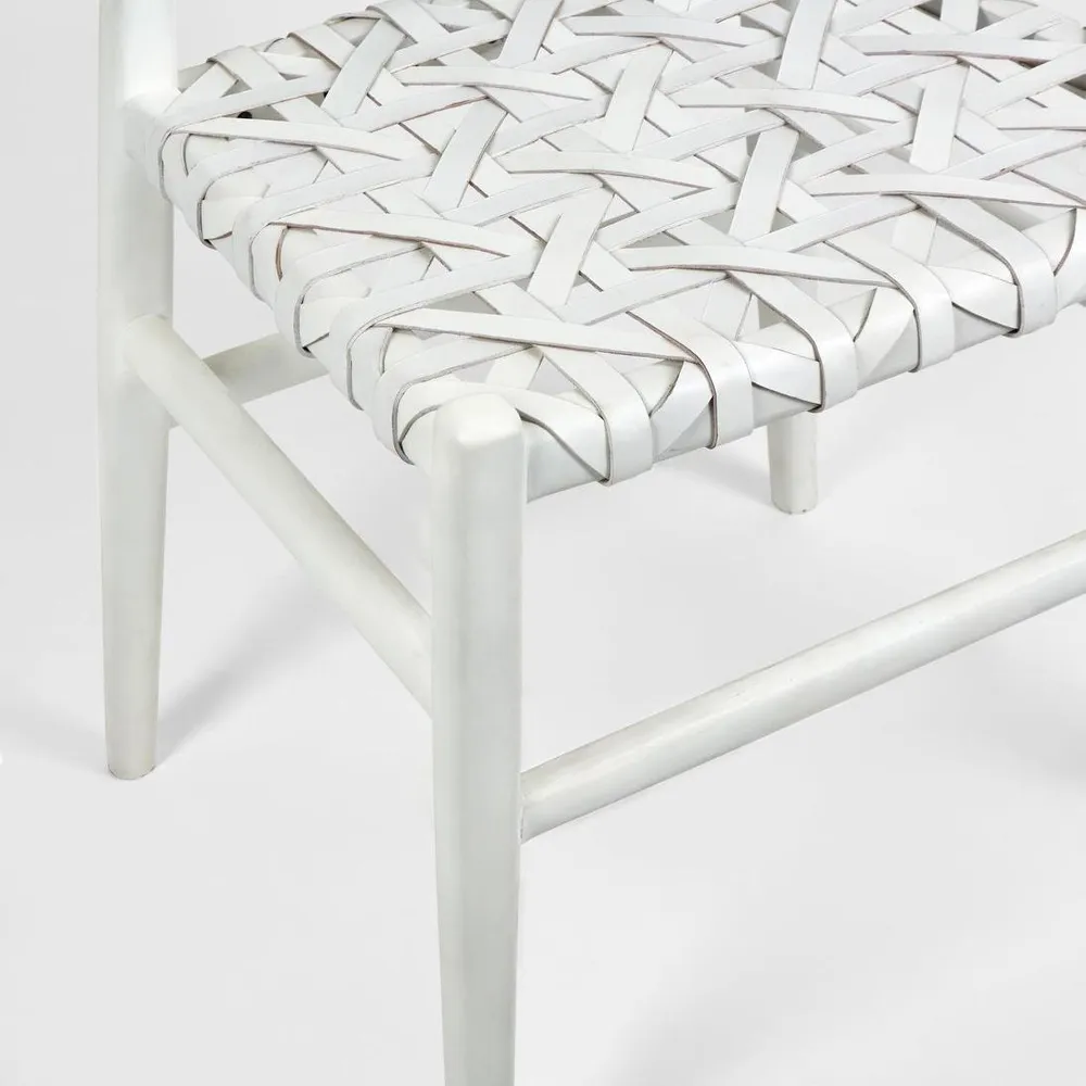 Sorren Chair White Leather