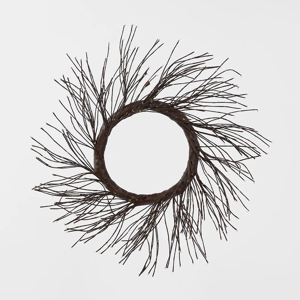 Starry Wreath 60cm with 936 LED Brown