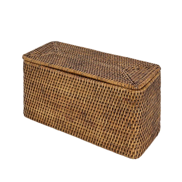 Valley Rattan Toilet Paper Holder Brown