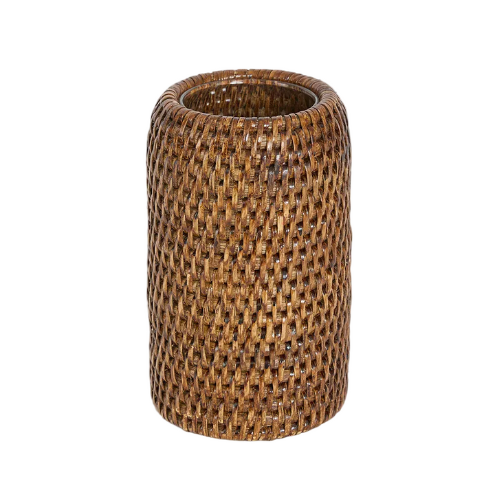 Valley Rattan Tooth Bursh Holder Brown