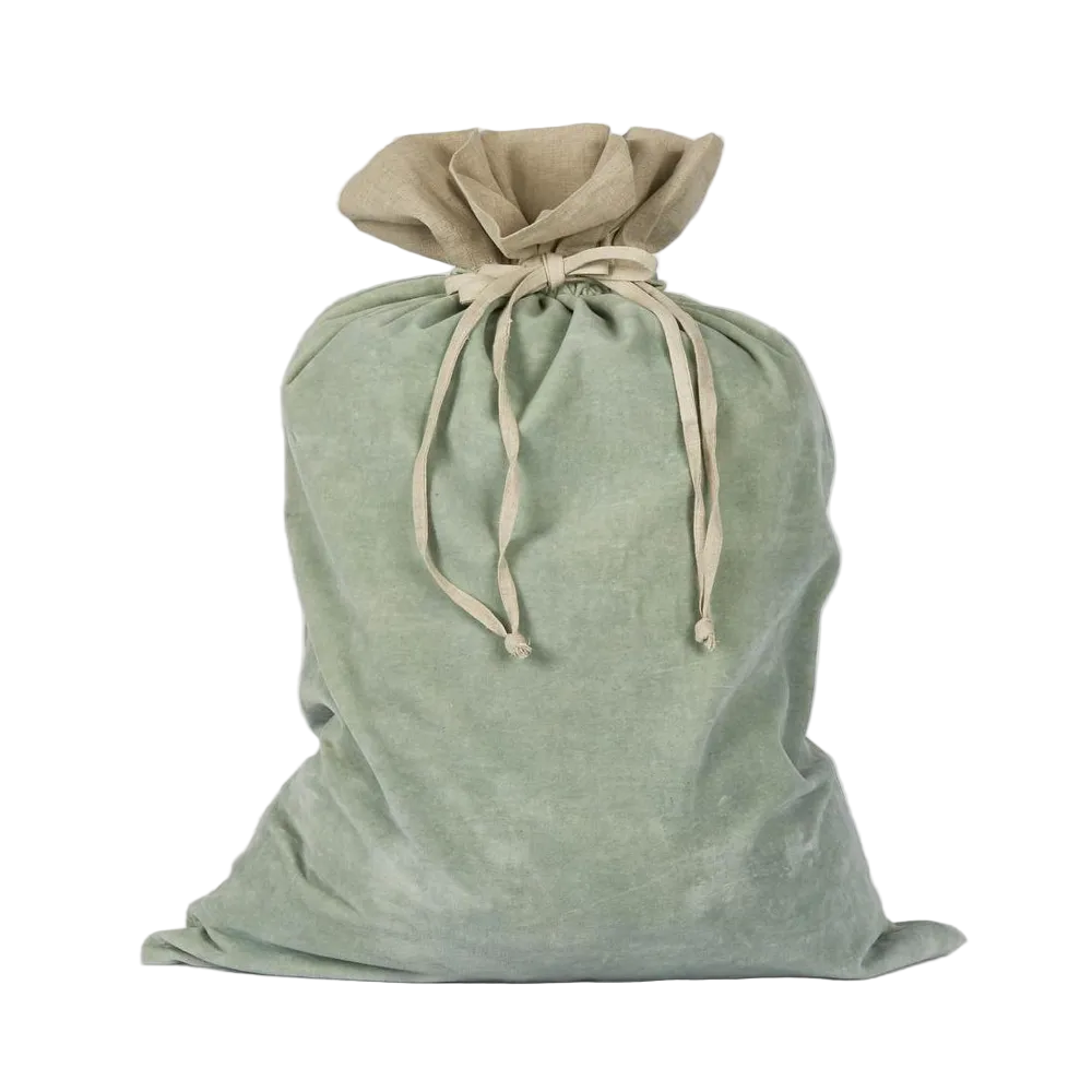 Light Green Velvet Sack