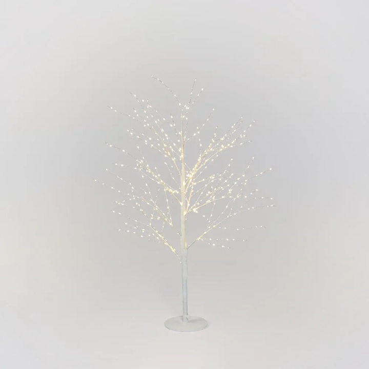 White Forest Twinkling Light Up Tree with 500 Lights 120cm