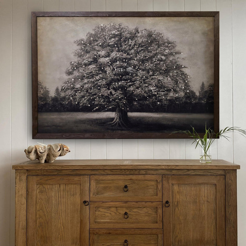 Framed Canvas Tree With Led Lights