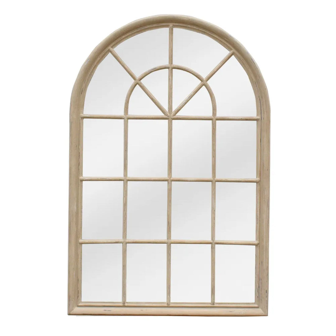 Hamptons Arched Mirror 1x1.5m Natural