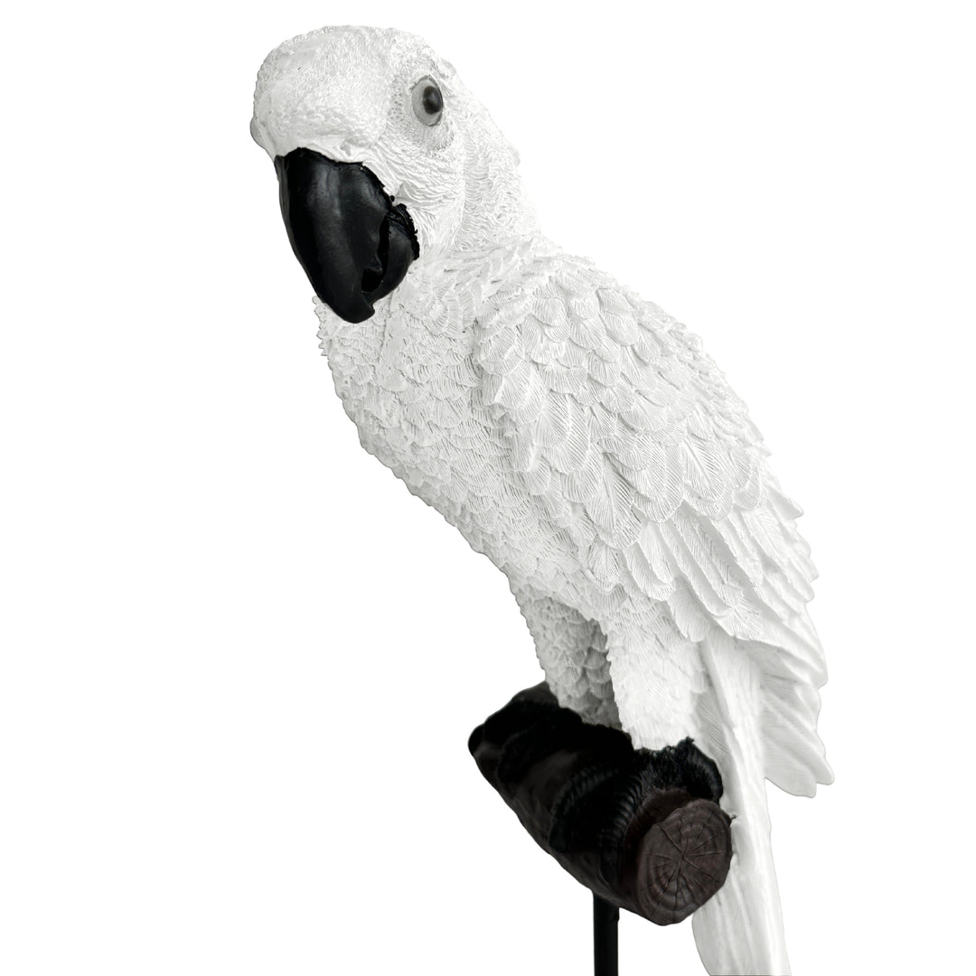 Alexa Parrot Sculpture White