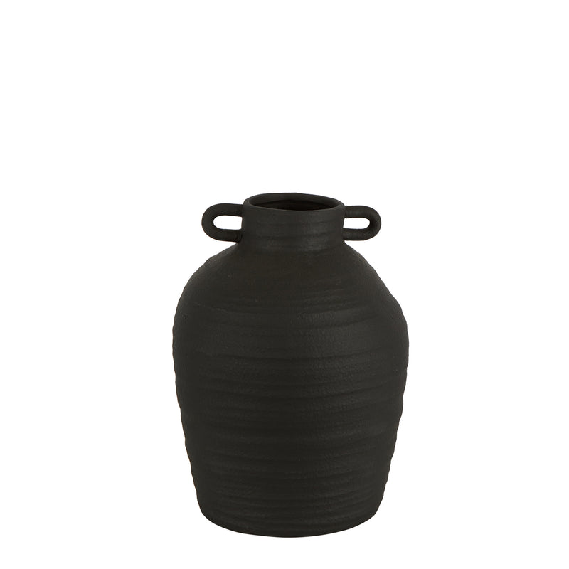 Ambrose Black Terracotta Vase Large